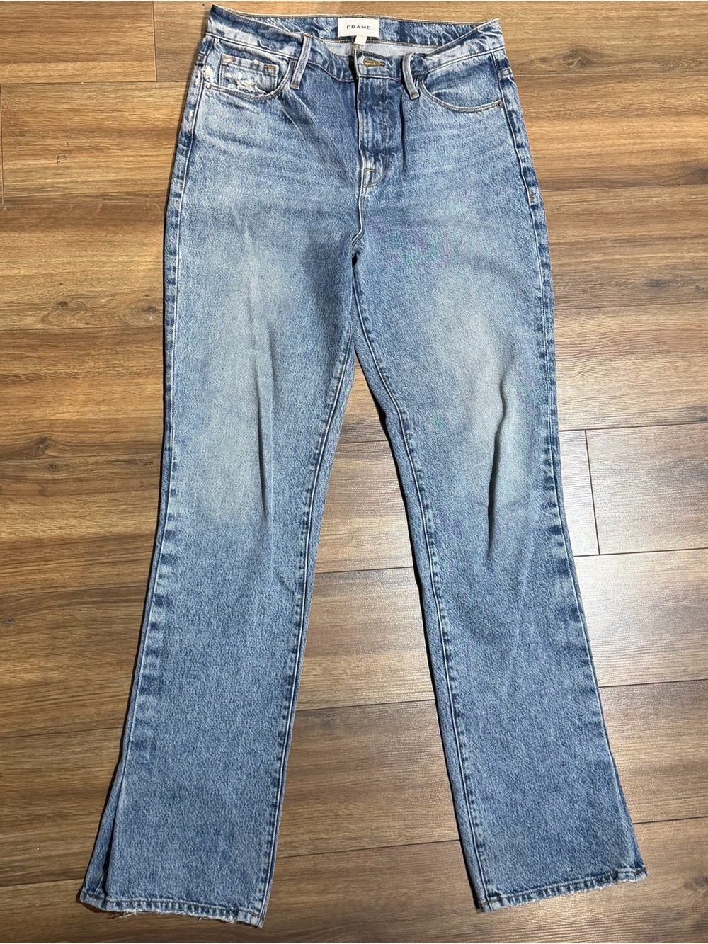 Frame Denim Light Blue Flare Jeans